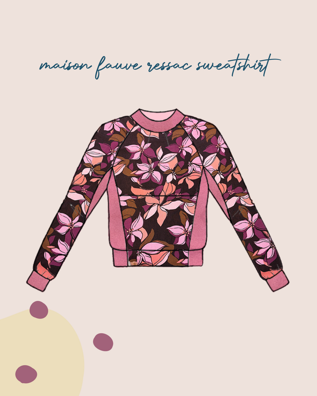 Sewing Kit - RESSAC Sweater with pattern - Multiple Colour & Print Options