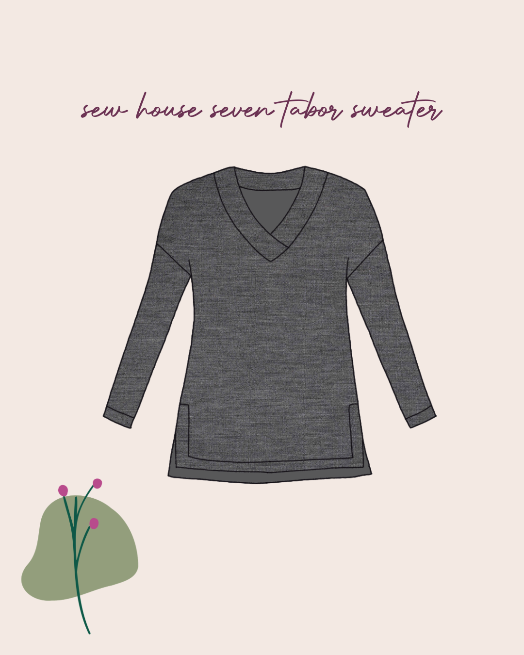 Sewing Kit - The Tabor Sweater in Knitted Fabrics - Multiple Colour & Fabric options