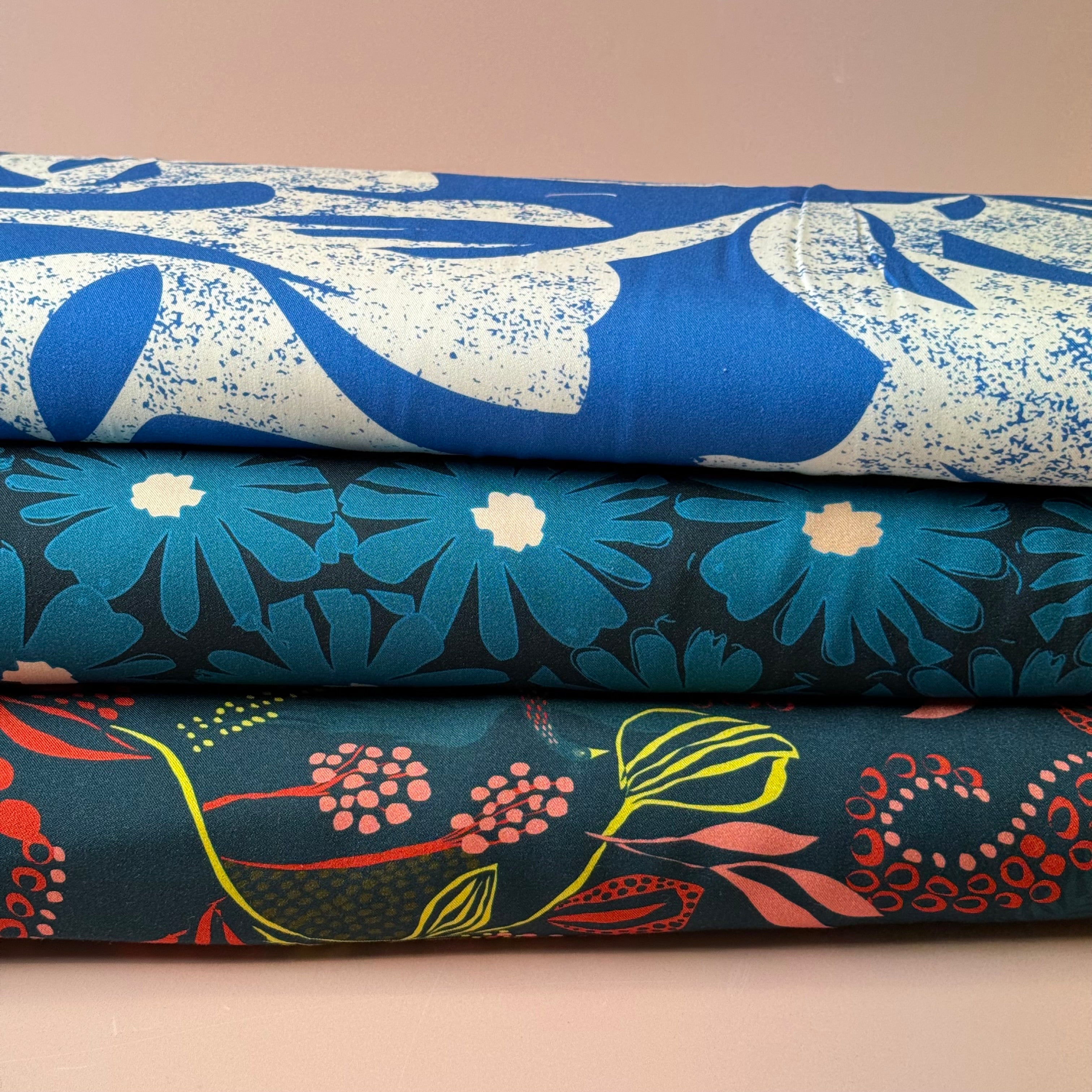 Light & Lush - Mediterranean Waves Viscose Twill Fabric
