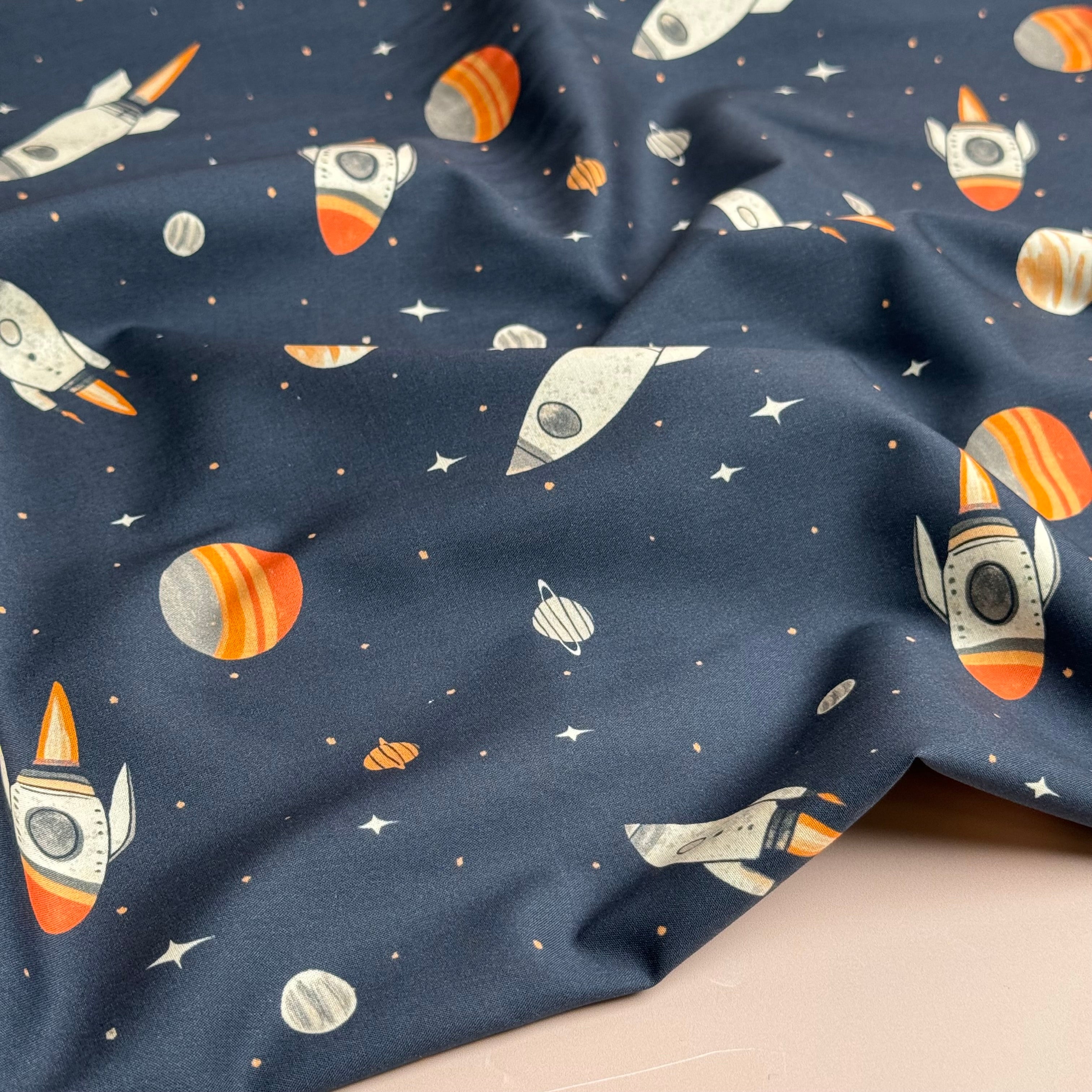Space Fine Cotton Poplin Fabric