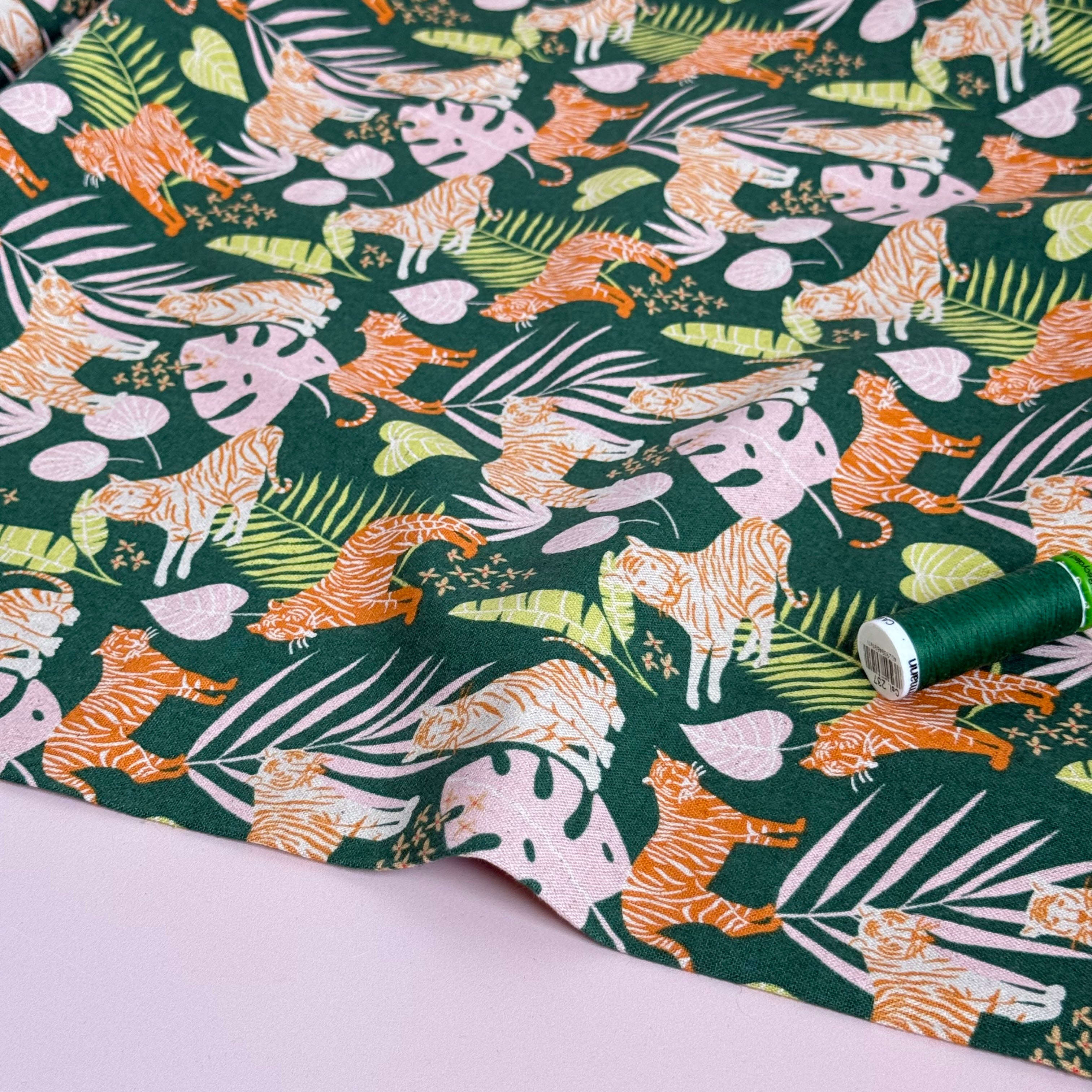 Cotton and Steel - Jungle Cruisin Rainforest Unbleached Cotton Canva