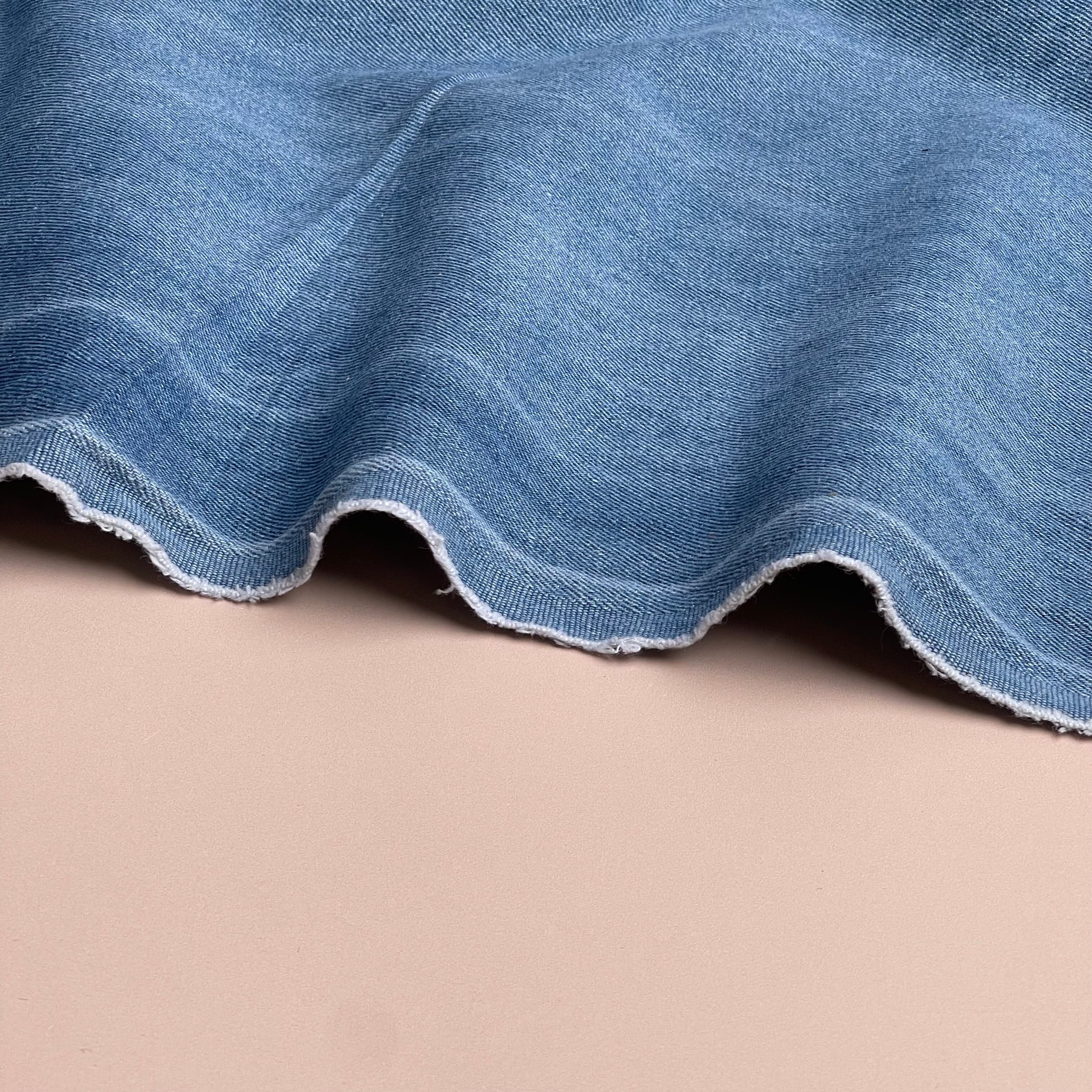 Deadstock Light Blue Cotton 10oz Denim