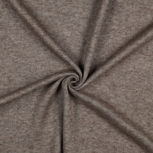 Snug Viscose Blend Sweater Knit in Taupe Melange