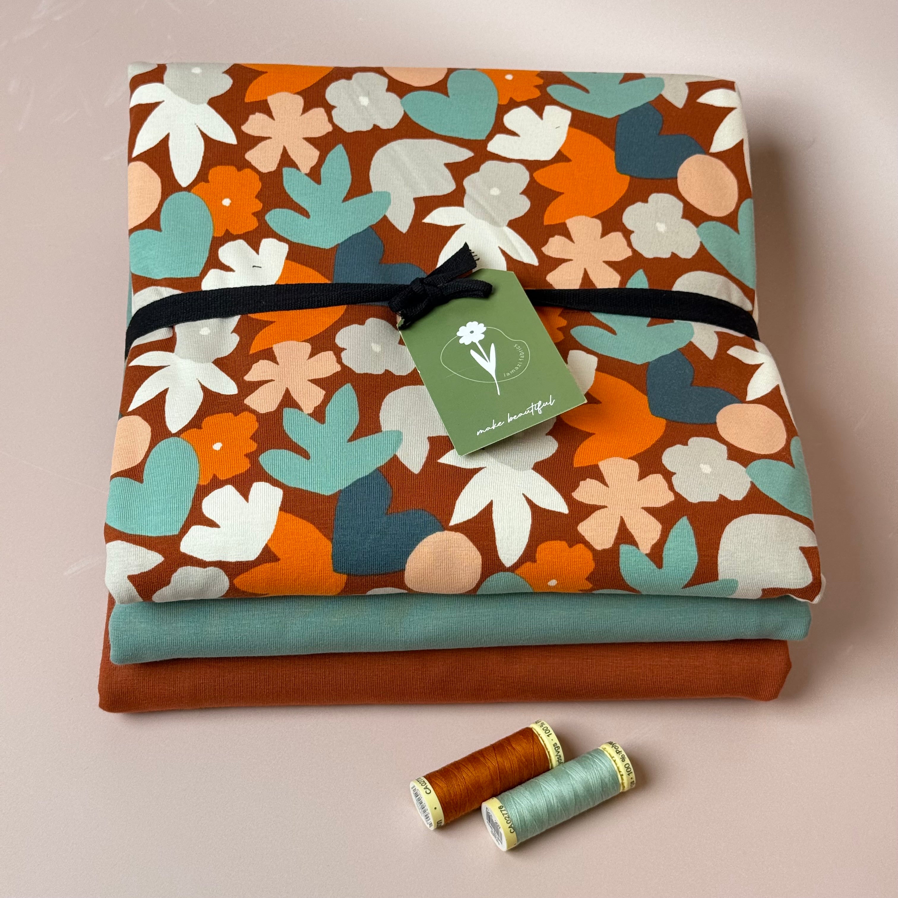 Colour Bundles - Autumn Leaves Cotton Jersey Fabrics