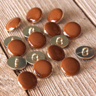 Églantine & Zoé - Caramel and Gold 20mm