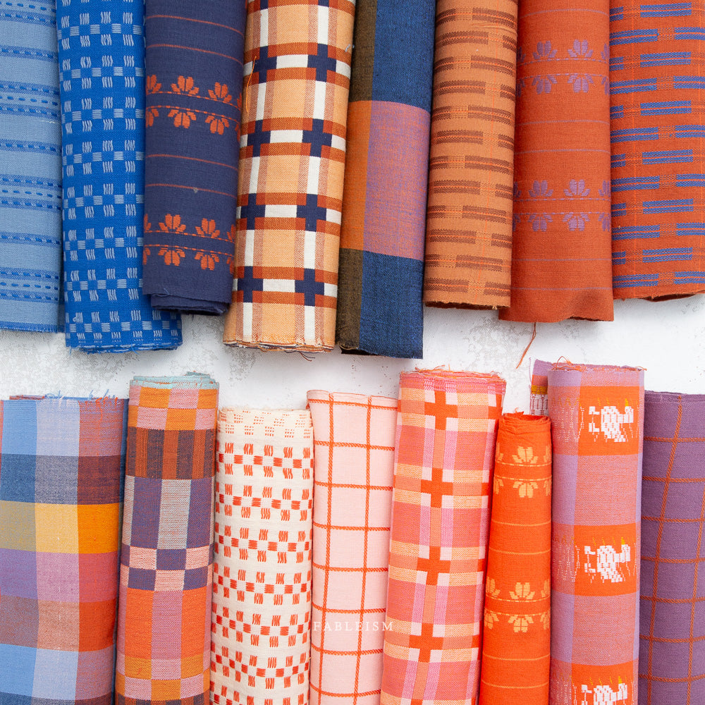 Fableism Supply Co - Fine and Dandy Cornucopia Happy Checkers Reversible Cotton