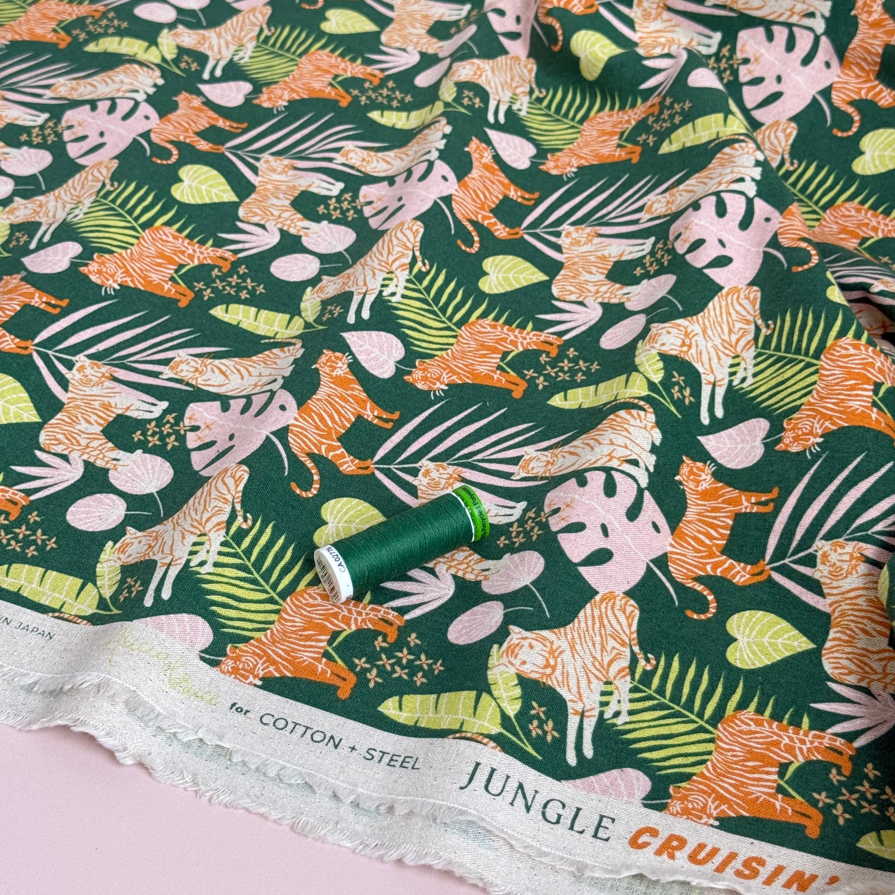 Cotton and Steel - Jungle Cruisin Rainforest Unbleached Cotton Canva