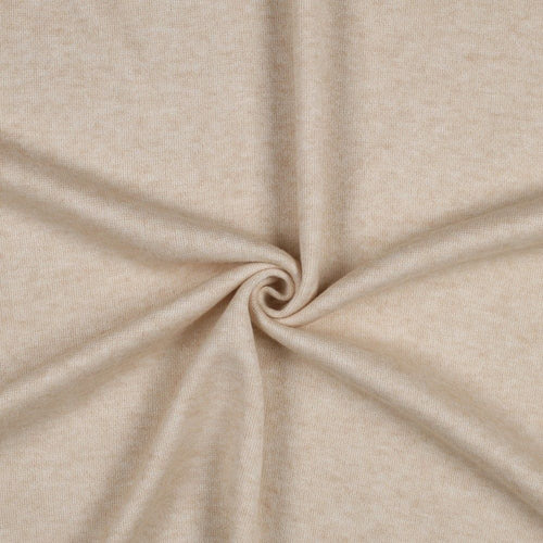 REMNANT 0.80 Metre - Snug Viscose Blend Sweater Knit in Cream Beige Melange
