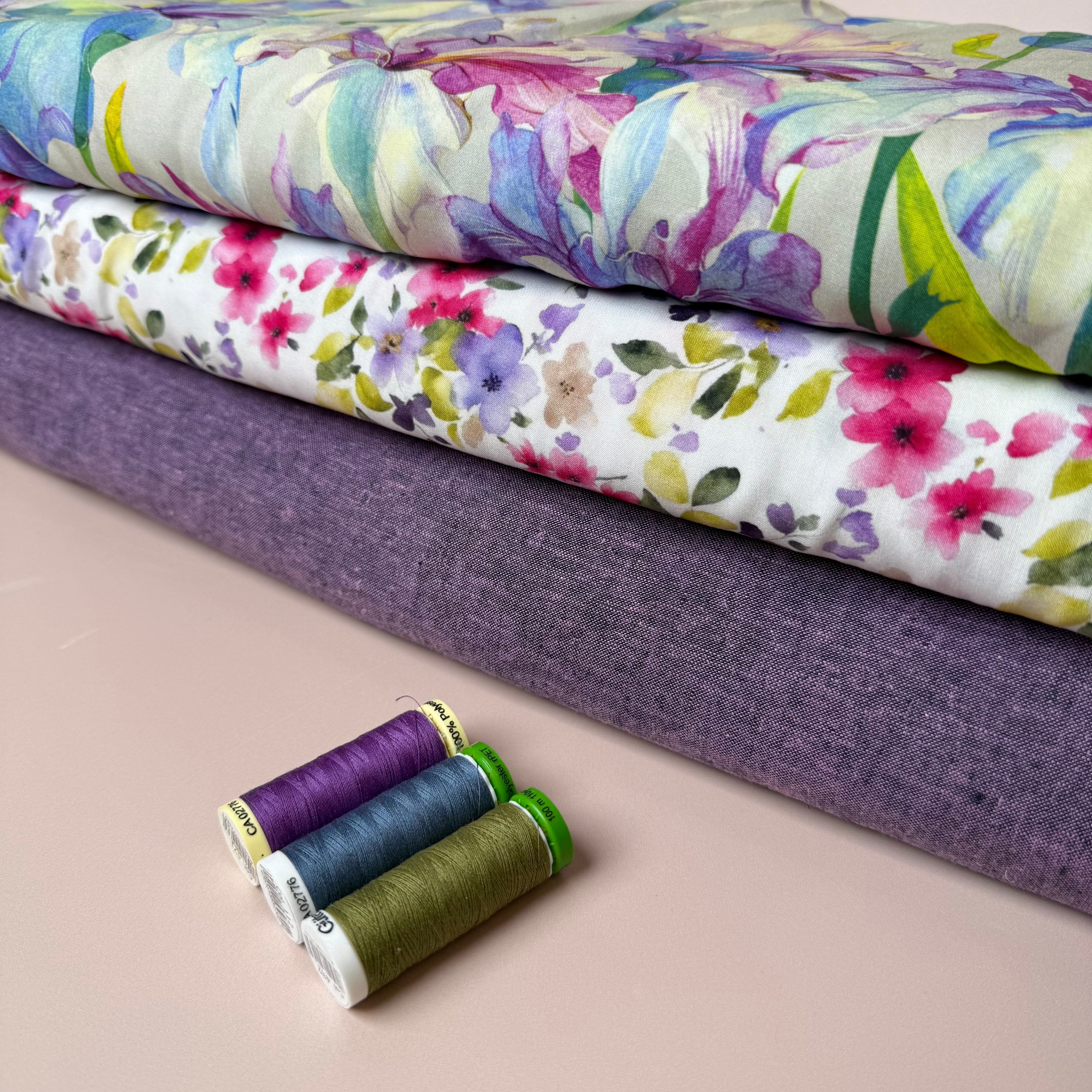 Spring Blooms Viscose Fabric