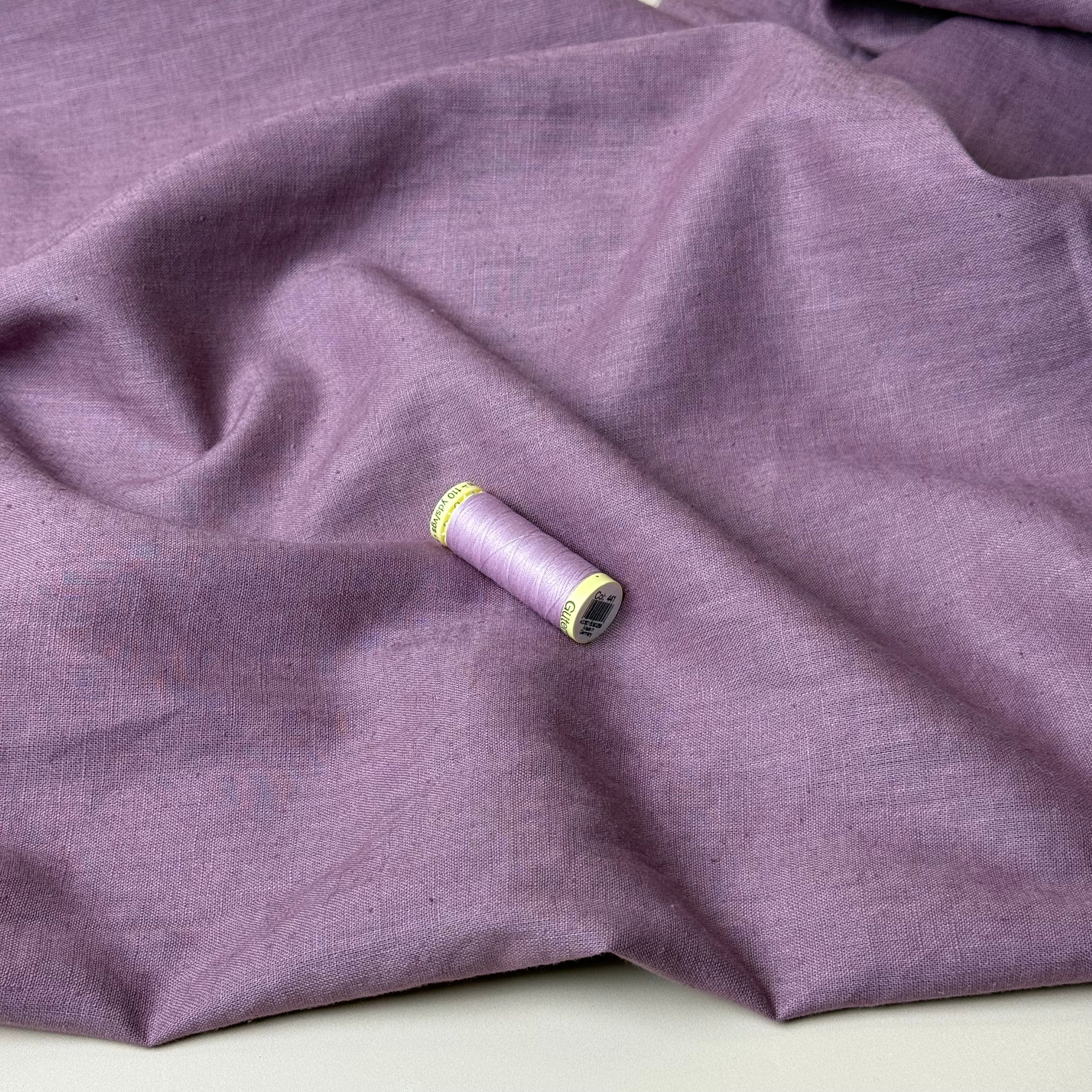 Breeze LIGHT Mauve - Enzyme Washed Linen Fabric