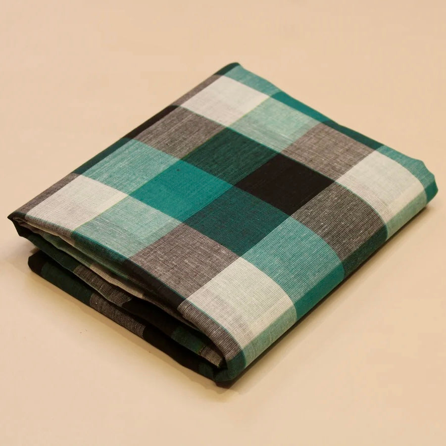 Ocean Pure Cotton Handloom Madras Check