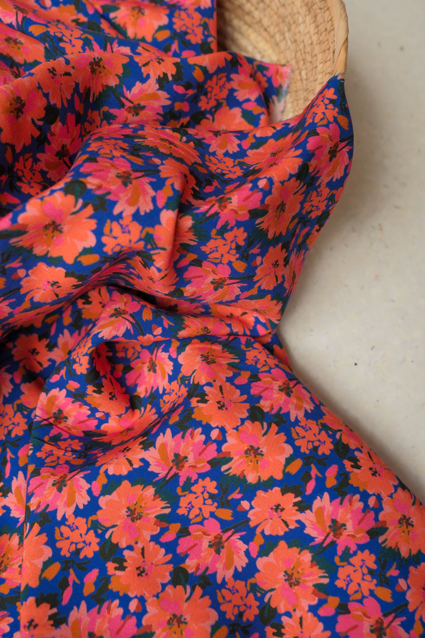 Lise Tailor - Floral Flames Viscose Fabric