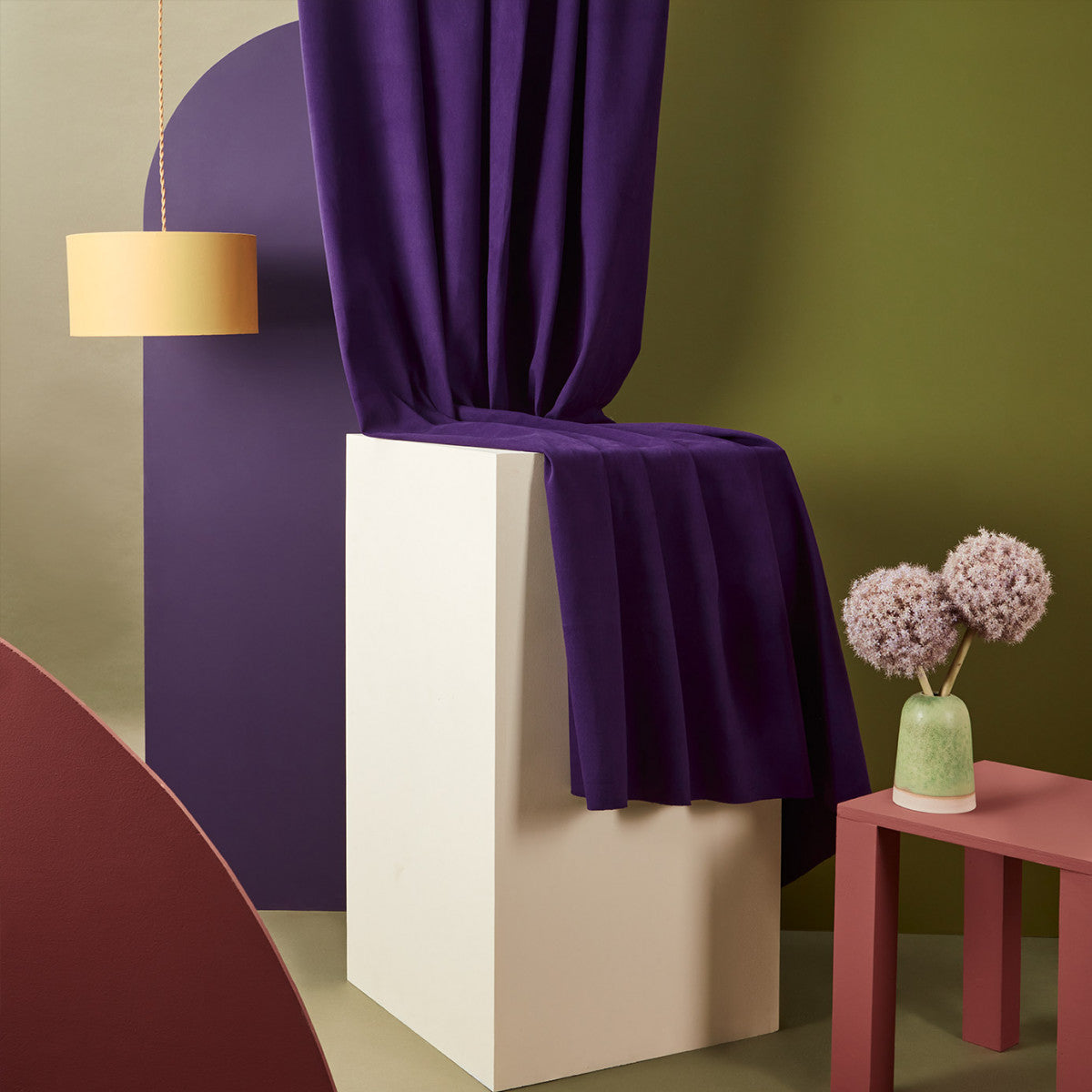 Atelier Brunette - Majestic Purple Cotton Gabardine Fabric