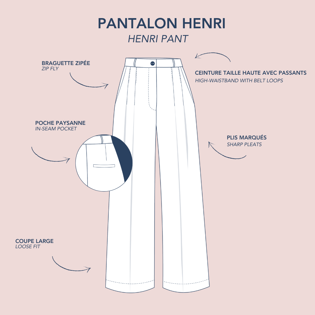 Lise Tailor - Henri Trousers Sewing Pattern