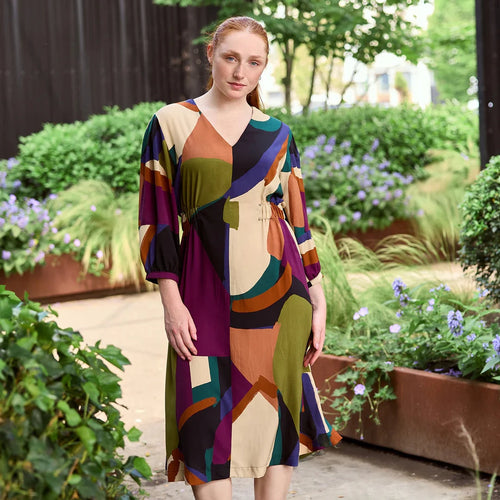 Atelier Jupe - Large Abstract Viscose Fabric