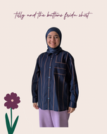 Sewing Kit - Frida Shirt in Yarn Dyed Cotton Jacquard Fabric