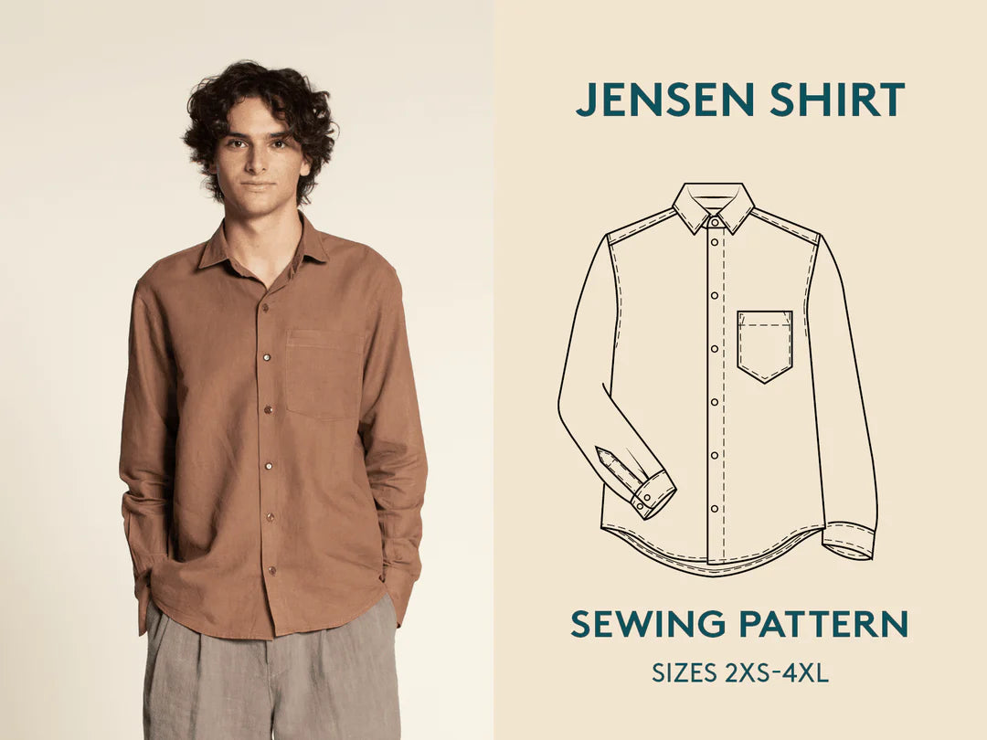 Wardrobe by Me - Jensen Shirt - Mens Sewing Pattern