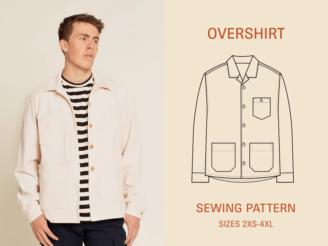 Wardrobe by Me - Overshirt Jacket - Mens Sewing Pattern