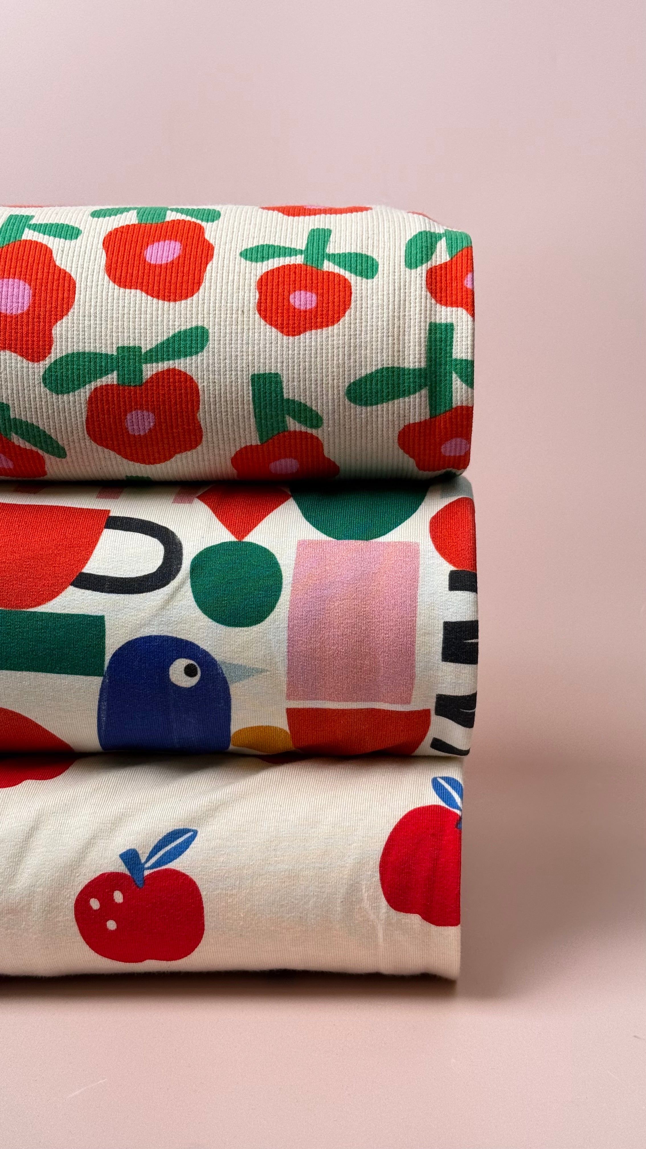 Apples Natural GOTS Organic Cotton Jersey