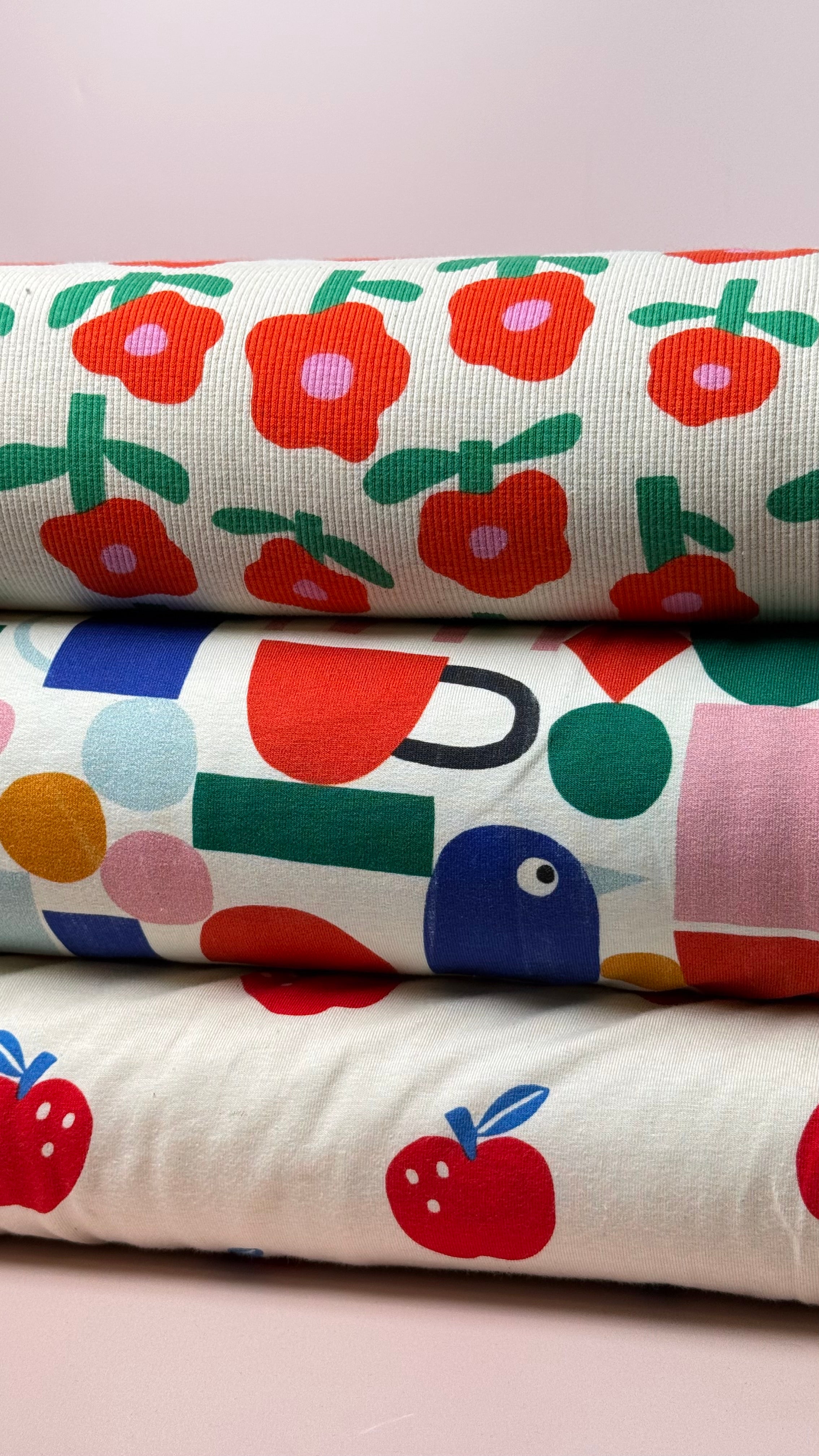 Apples Natural GOTS Organic Cotton Jersey