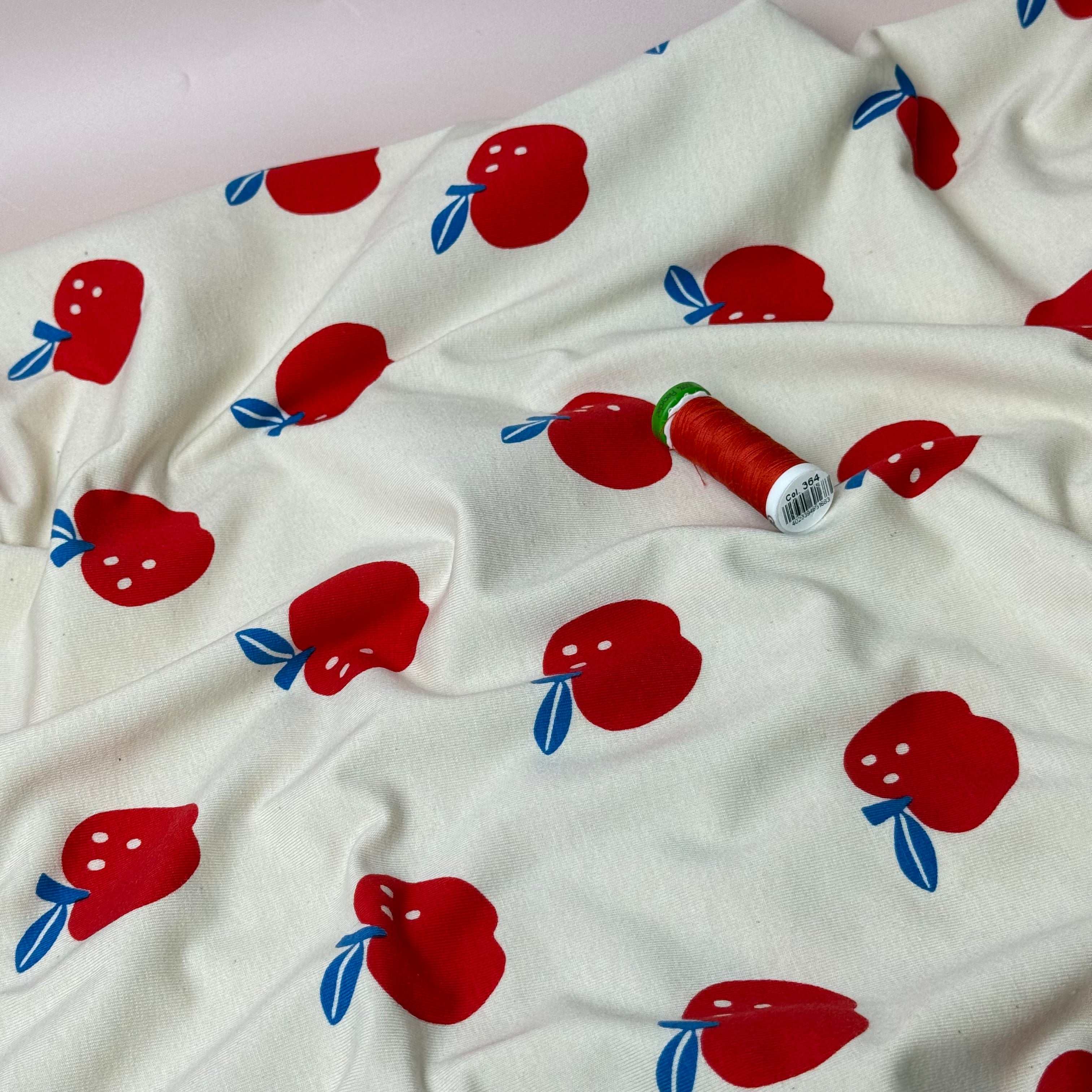 Apples Natural GOTS Organic Cotton Jersey