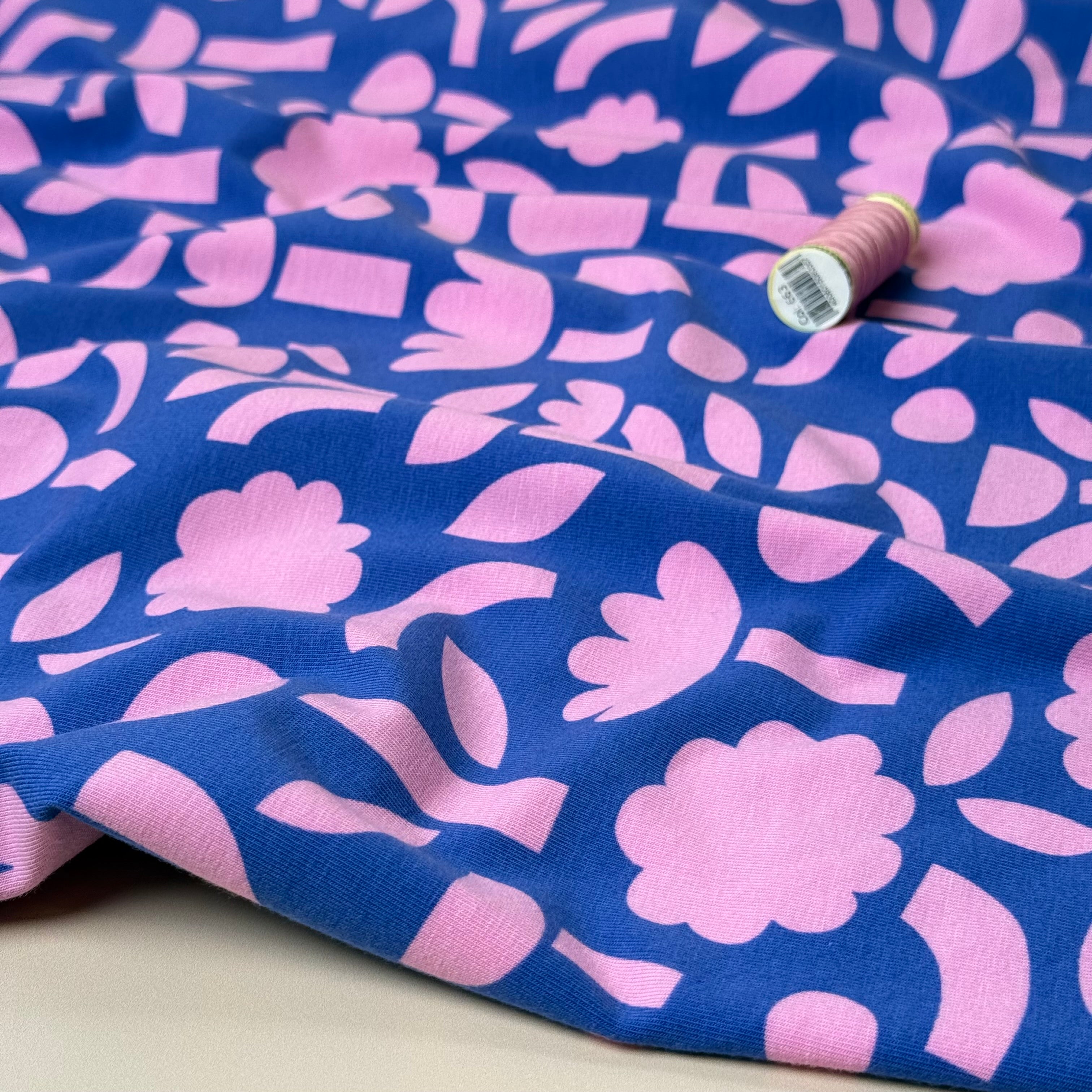 Abstract Shapes GOTS Organic Cotton Jersey