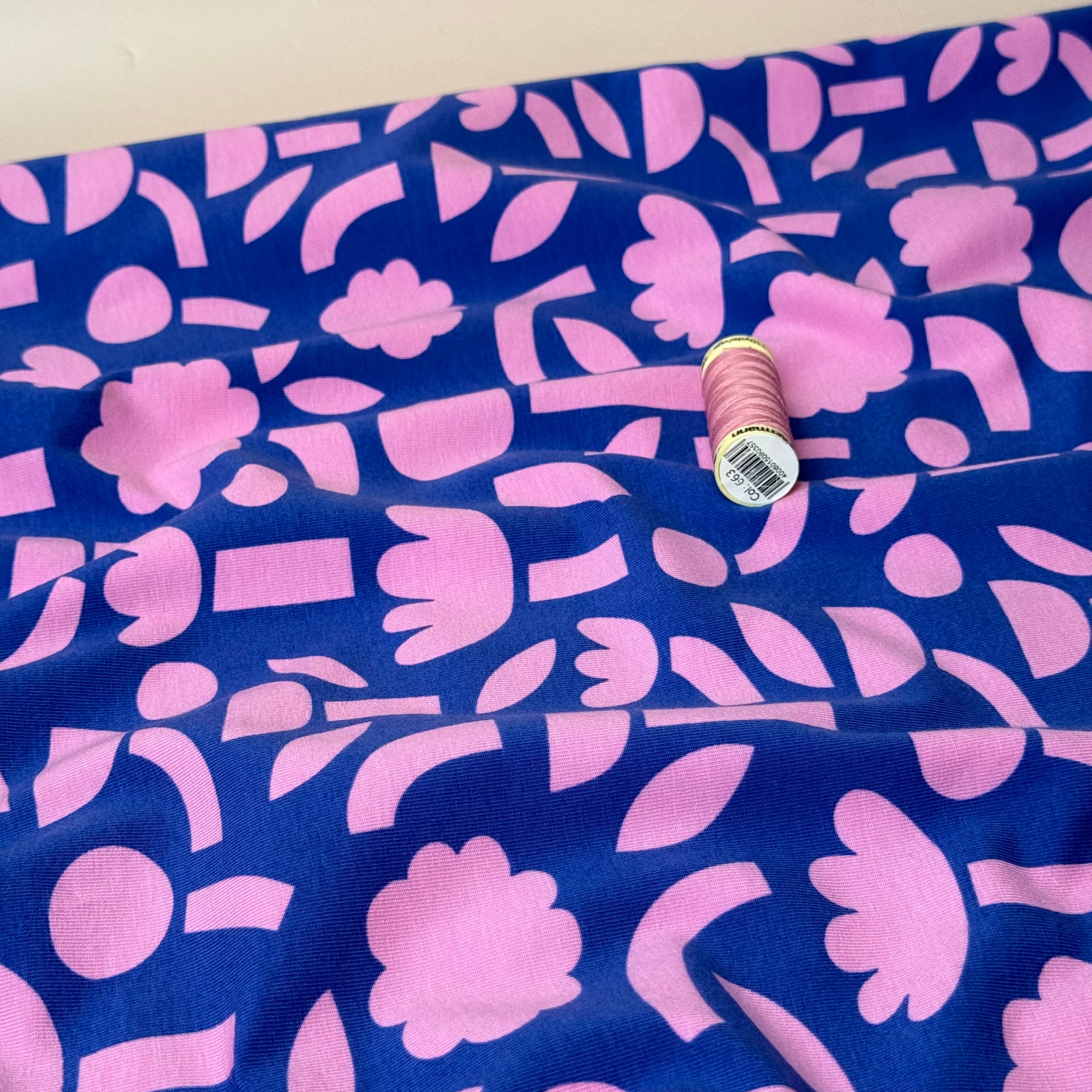 Abstract Shapes GOTS Organic Cotton Jersey