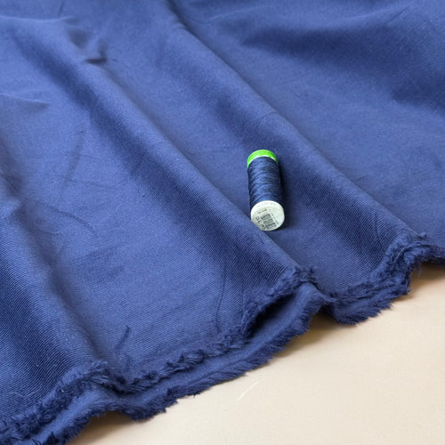 21 Wale Cotton Needlecord in Navy
