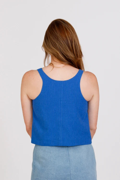 Sewing Kit - Noe Top & Dress in Riviera Landscape Summer Linen