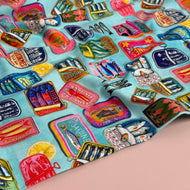 Sardine Turquoise Cotton Jersey Fabric