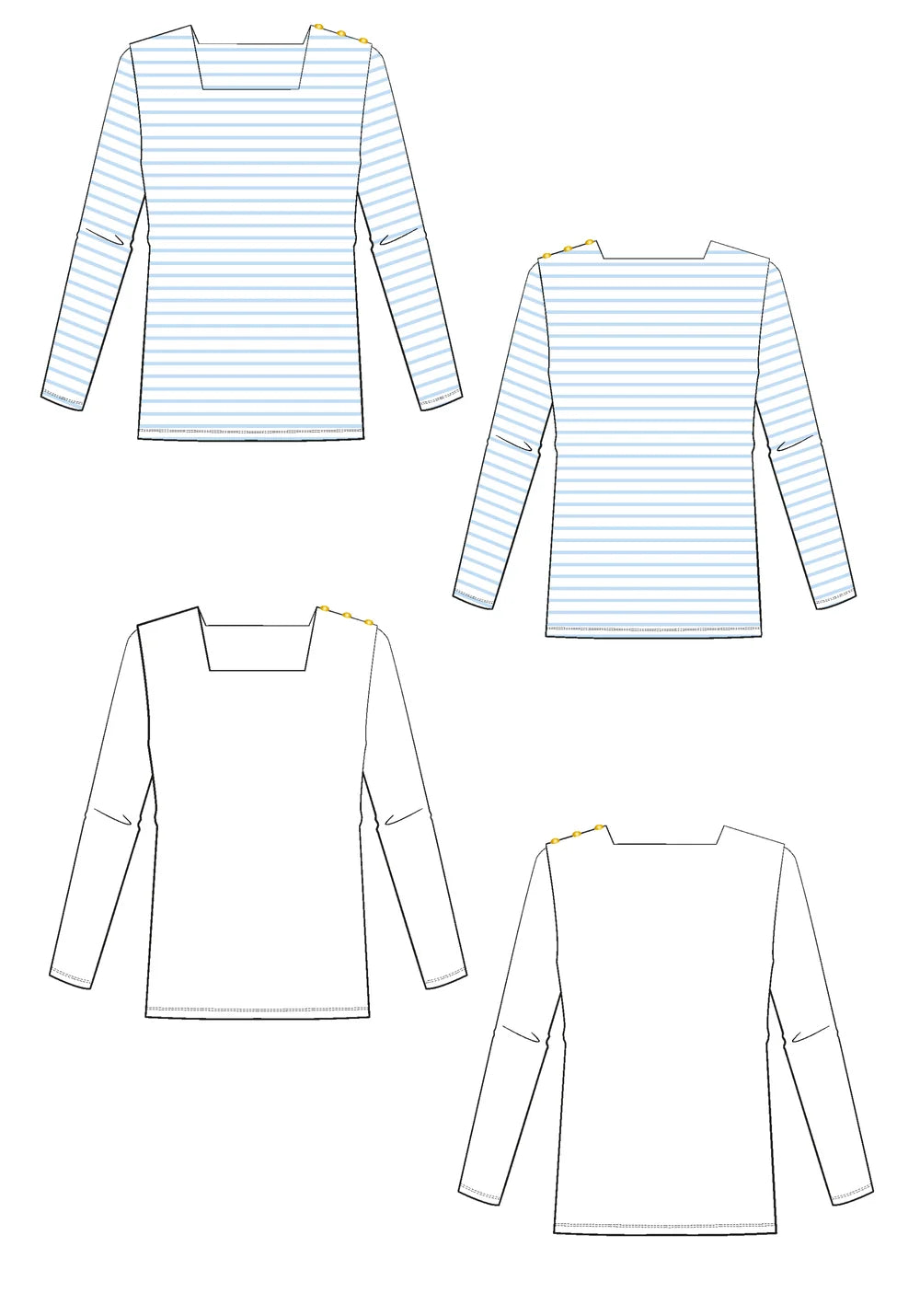 Maison Fauve - PIRATE Breton Top Sewing Paper Pattern