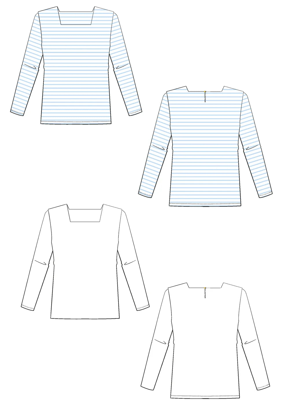 Maison Fauve - MISS PIRATE Breton Top Sewing Paper Pattern (age 4-14)