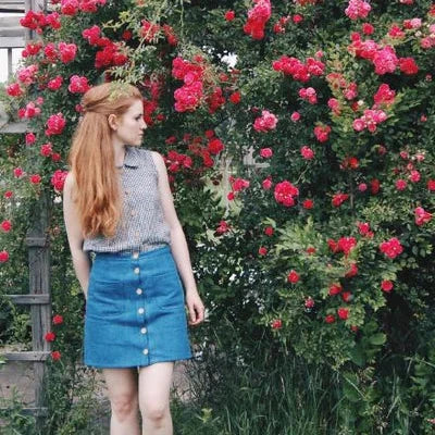Anna Allen - Denim Button Up Skirt Pattern