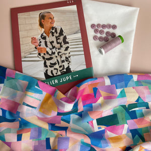 Sewing Kit - Atelier Jupe Este Shirt in Seaglass Viscose