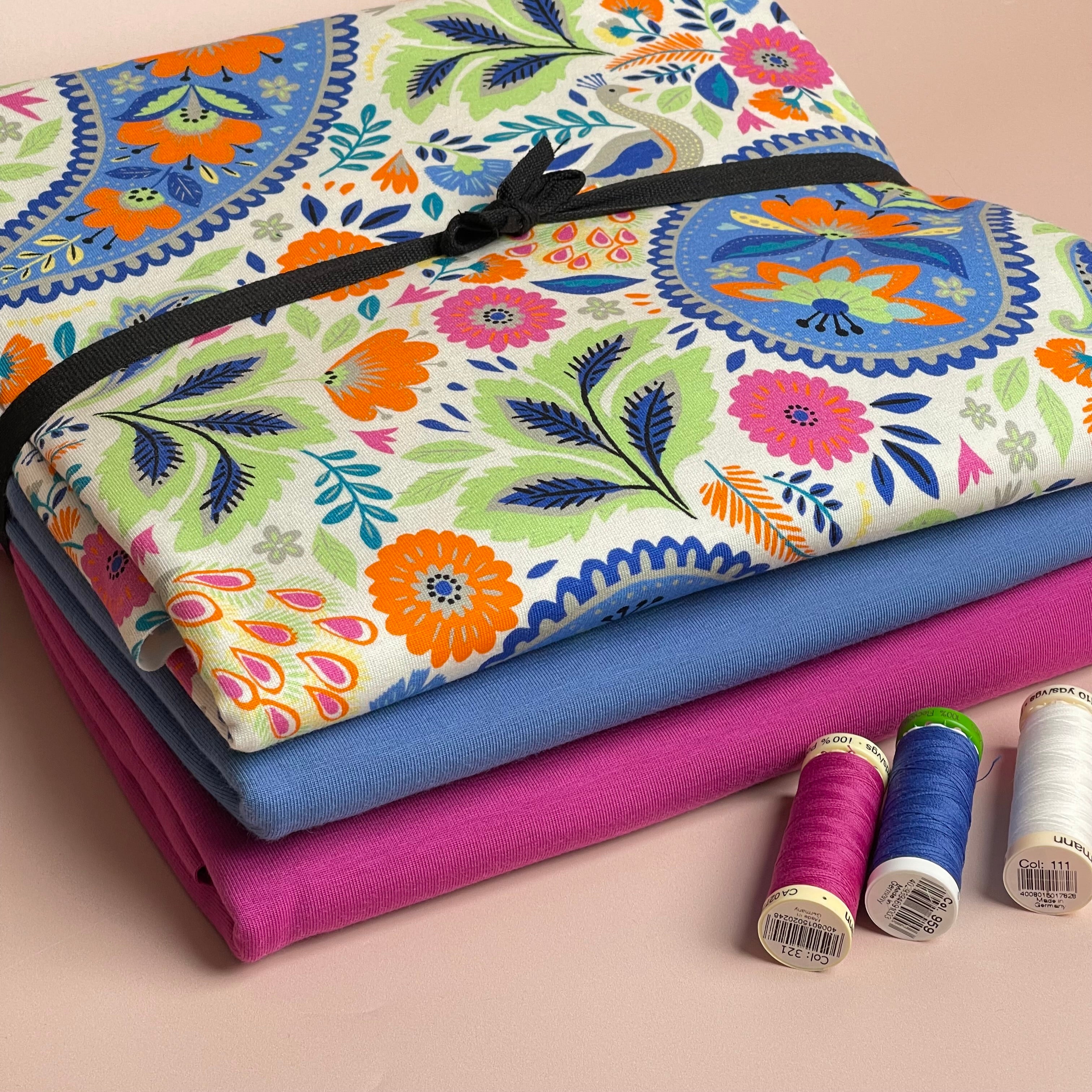 Make an Outfit Colour Bundle - Spring Garden Cotton Jersey Fabrics