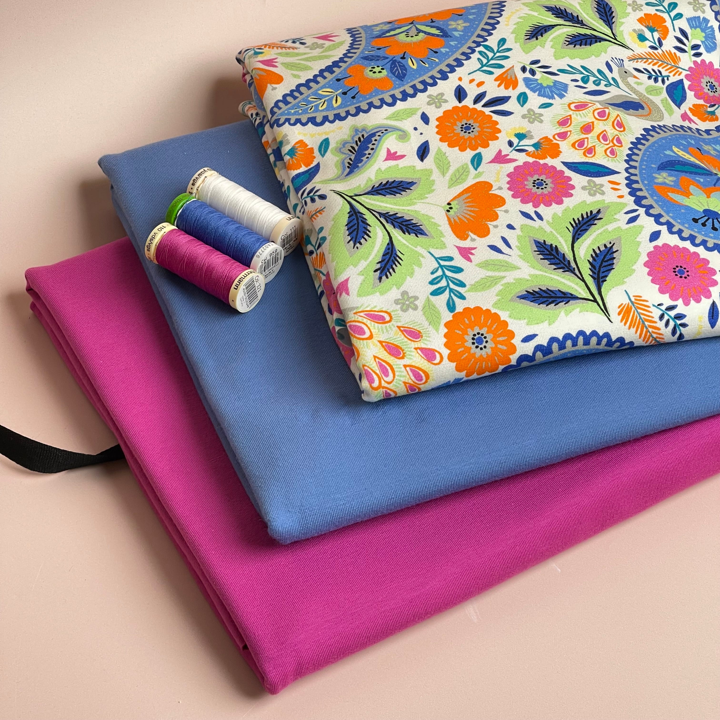 Make an Outfit Colour Bundle - Spring Garden Cotton Jersey Fabrics