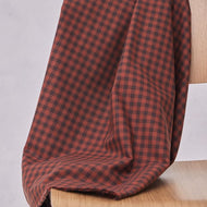 Mind the Maker - Organic Cotton Oxford Gingham - Umber / Sienna