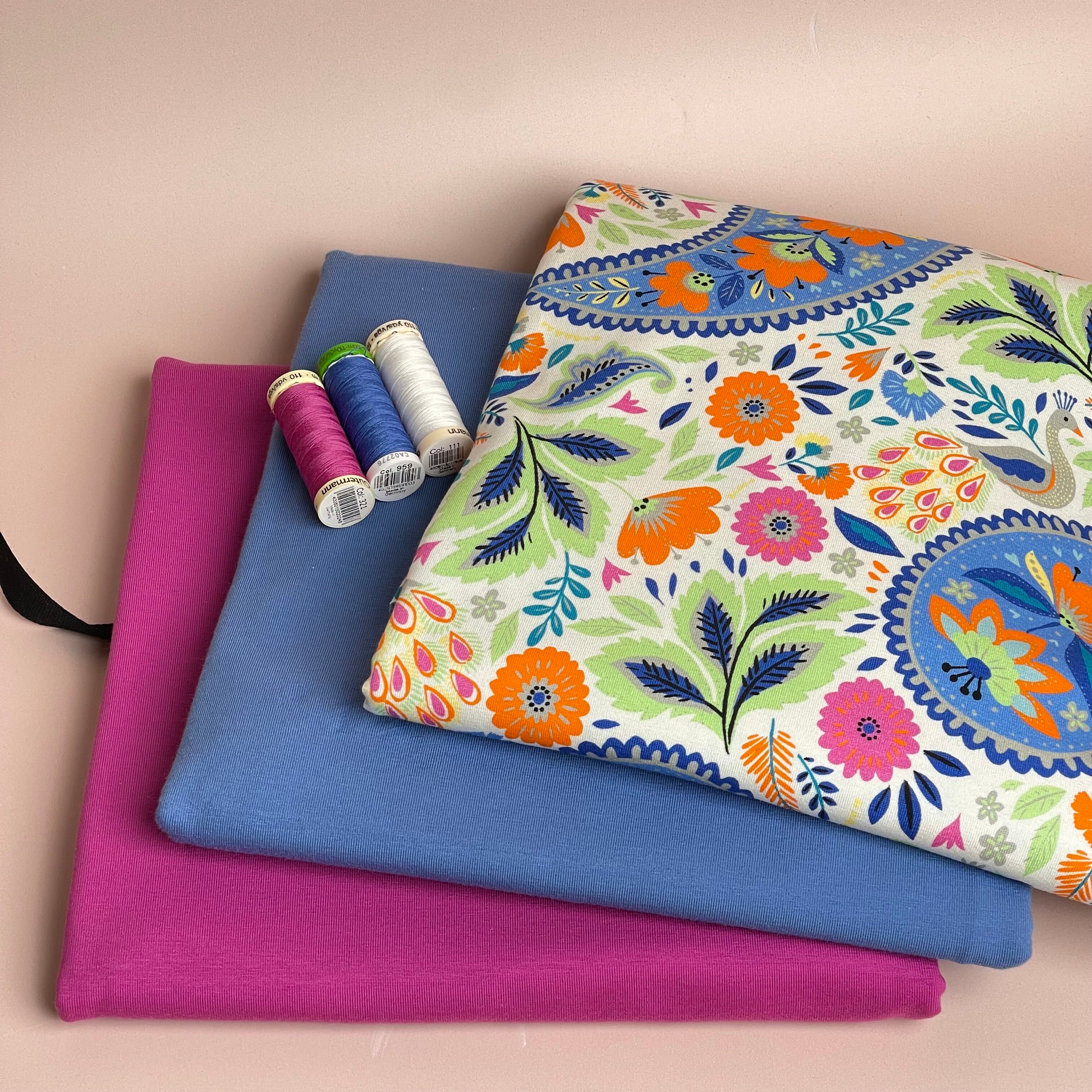 Make an Outfit Colour Bundle - Spring Garden Cotton Jersey Fabrics