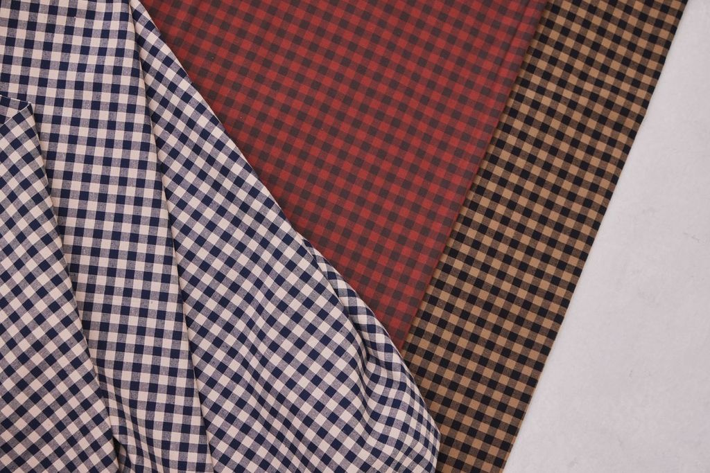 Mind the Maker - Organic Cotton Oxford Gingham - Umber / Sienna