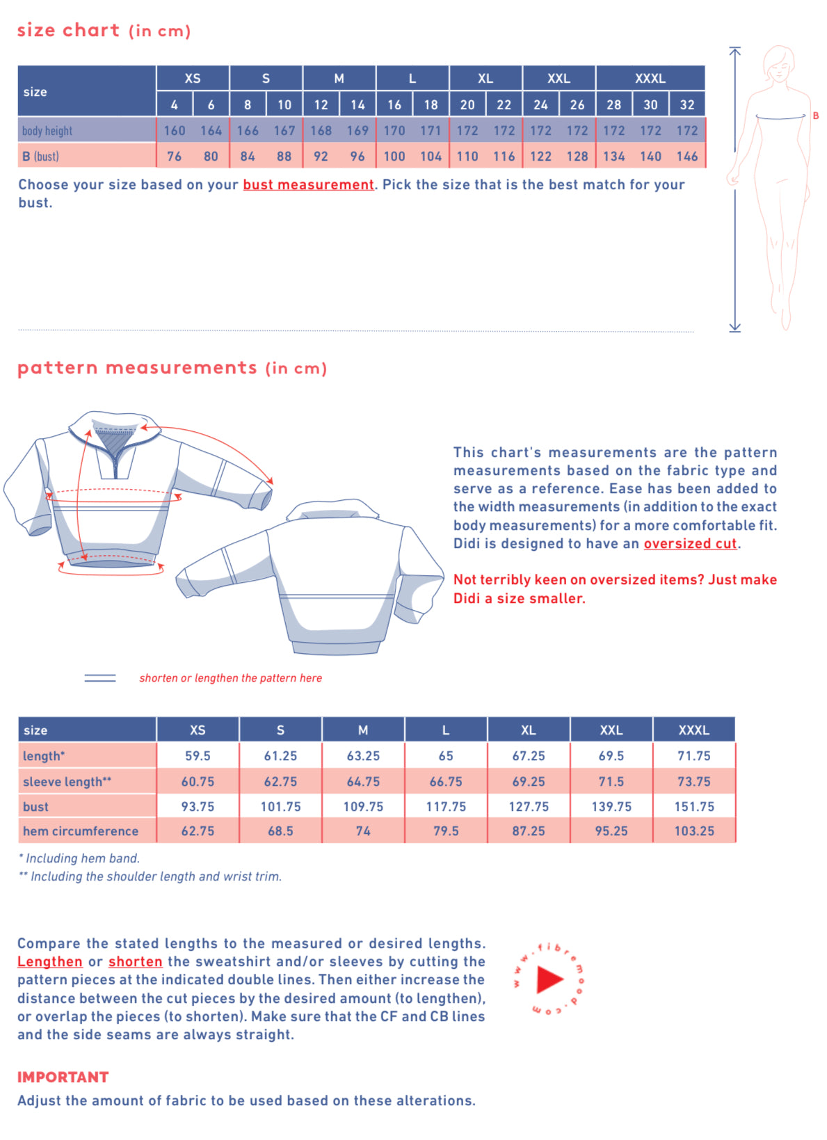 Fibre Mood - DIDI Pullover Sewing Pattern