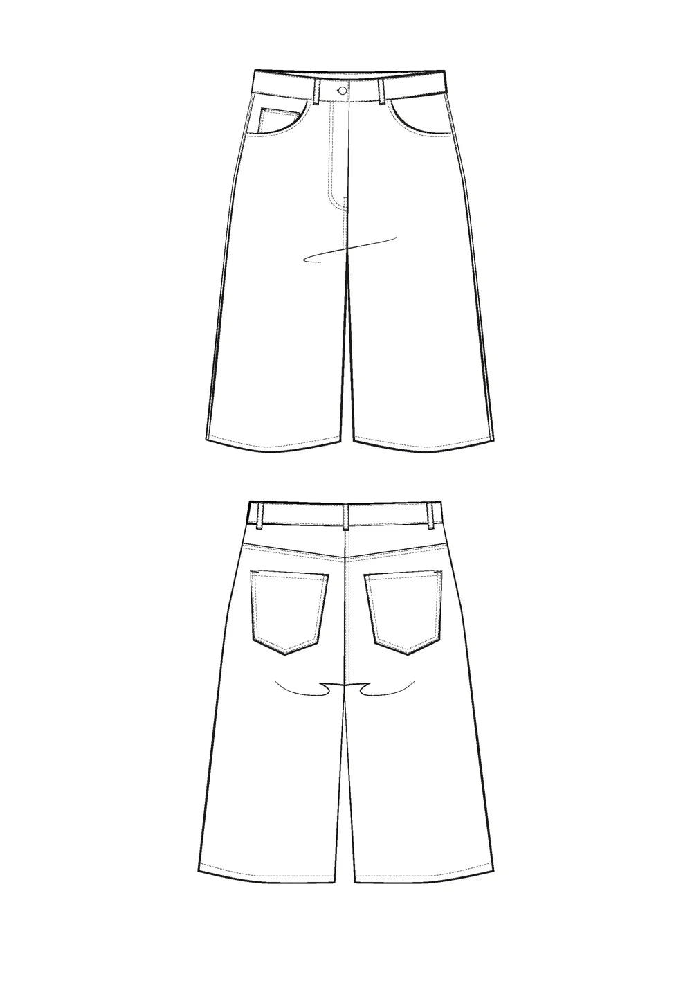Maison Fauve - SYNOPSIS Bermuda Shorts Paper Sewing Pattern