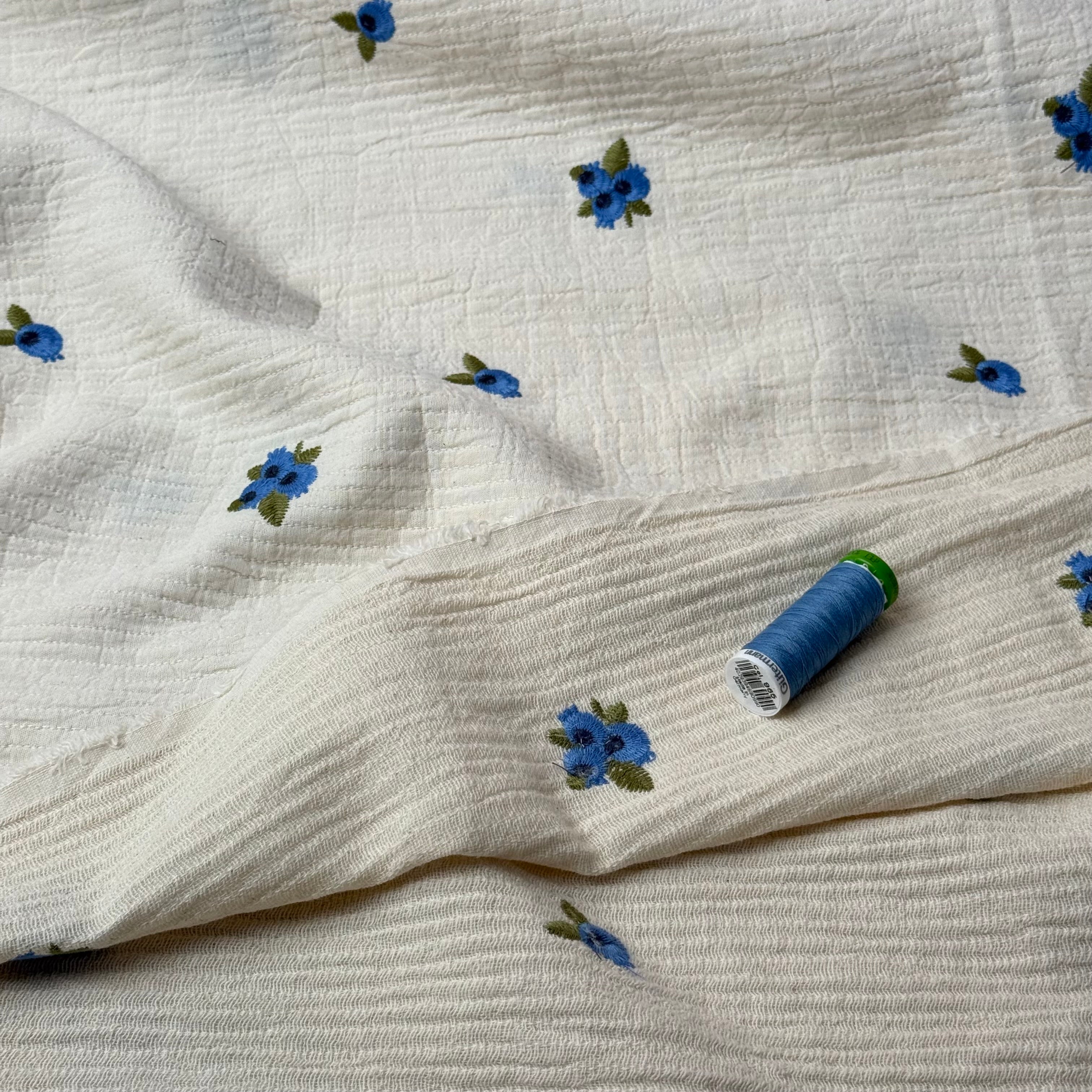 Berries Cotton Jacquard Double Gauze Fabric