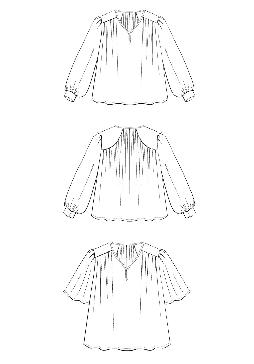 Maison Fauve - MISSIVE Blouse Paper Sewing Pattern