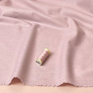 Deadstock Wool Flannel Suiting Fabric in Pink