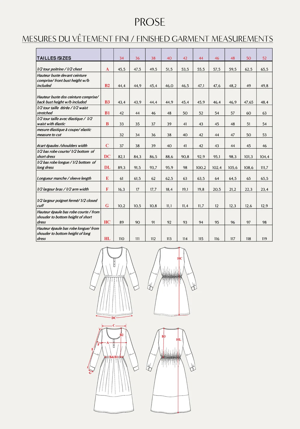 Maison Fauve - PROSE Dress Sewing Pattern