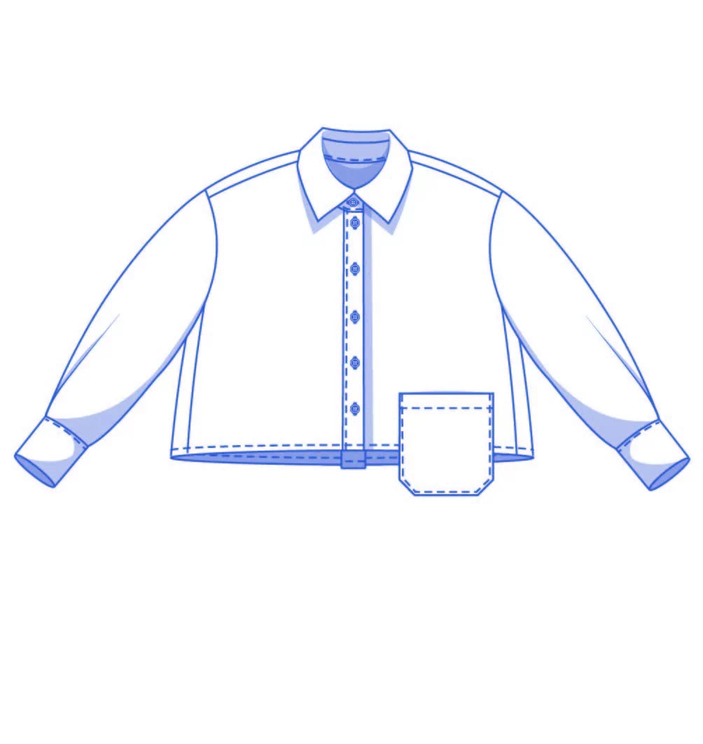 Fibre Mood - LIBBIE & LOGAN & LYDIA & LENA & LEE Shirt Sewing Pattern