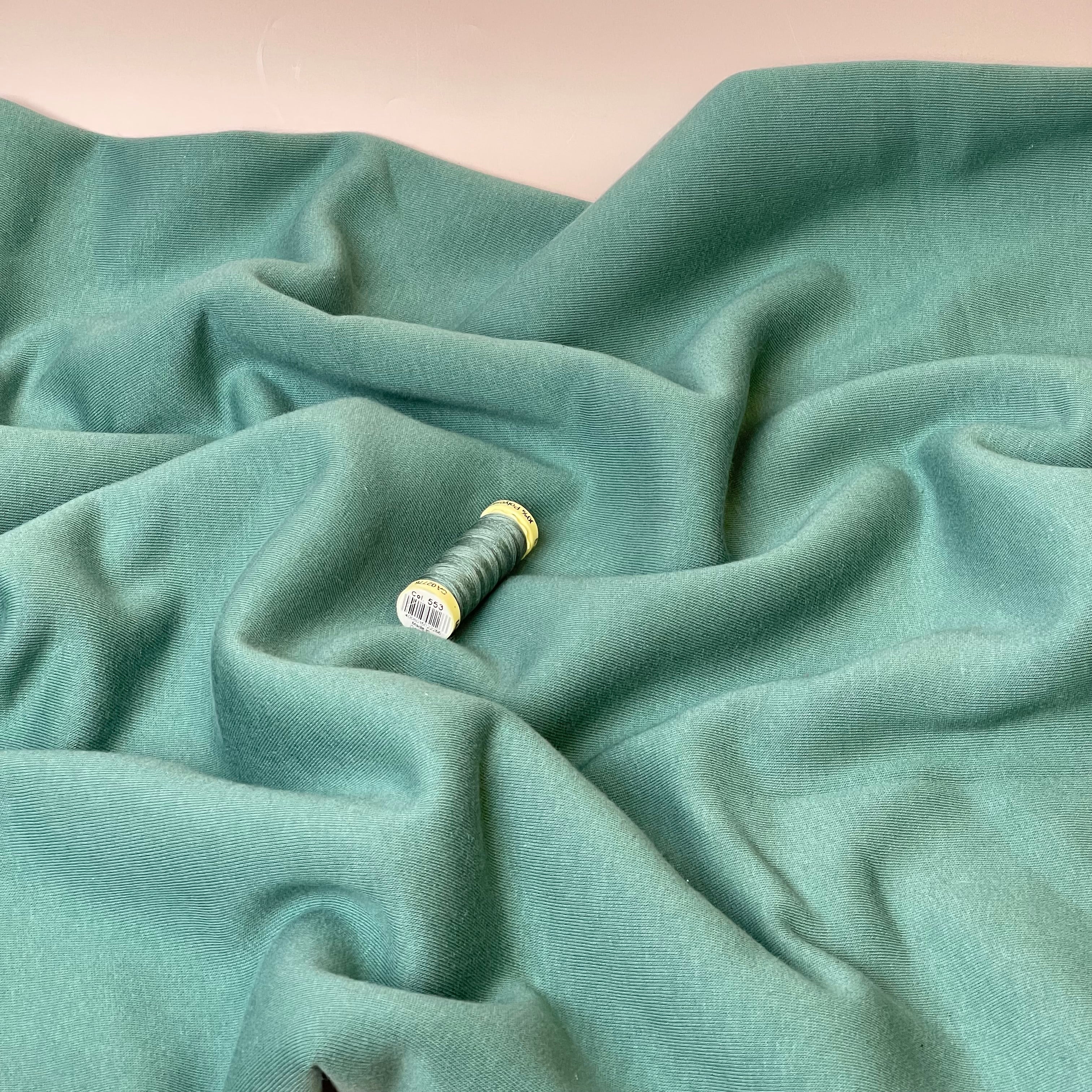 REMNANT 0.39 metres - Sea Pine Fleeceback Organic Cotton Sweat-Shirting