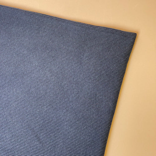 Marine Blue 2x2 Tubular Rib Knit