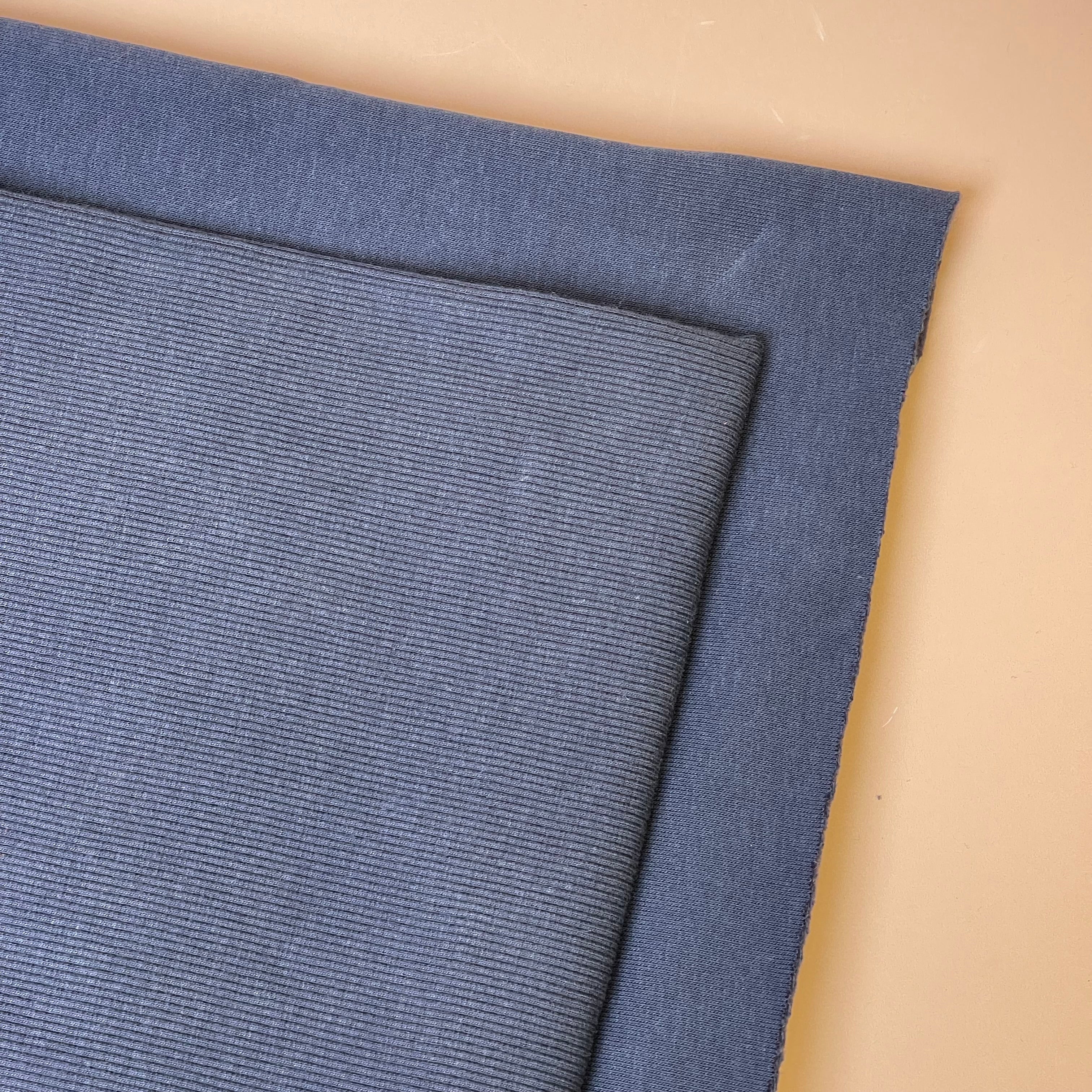 Marine Blue Fleeceback Organic Cotton Sweat-Shirting