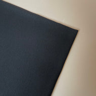 Black Organic Ribbed Tubular Cuff Ribbing